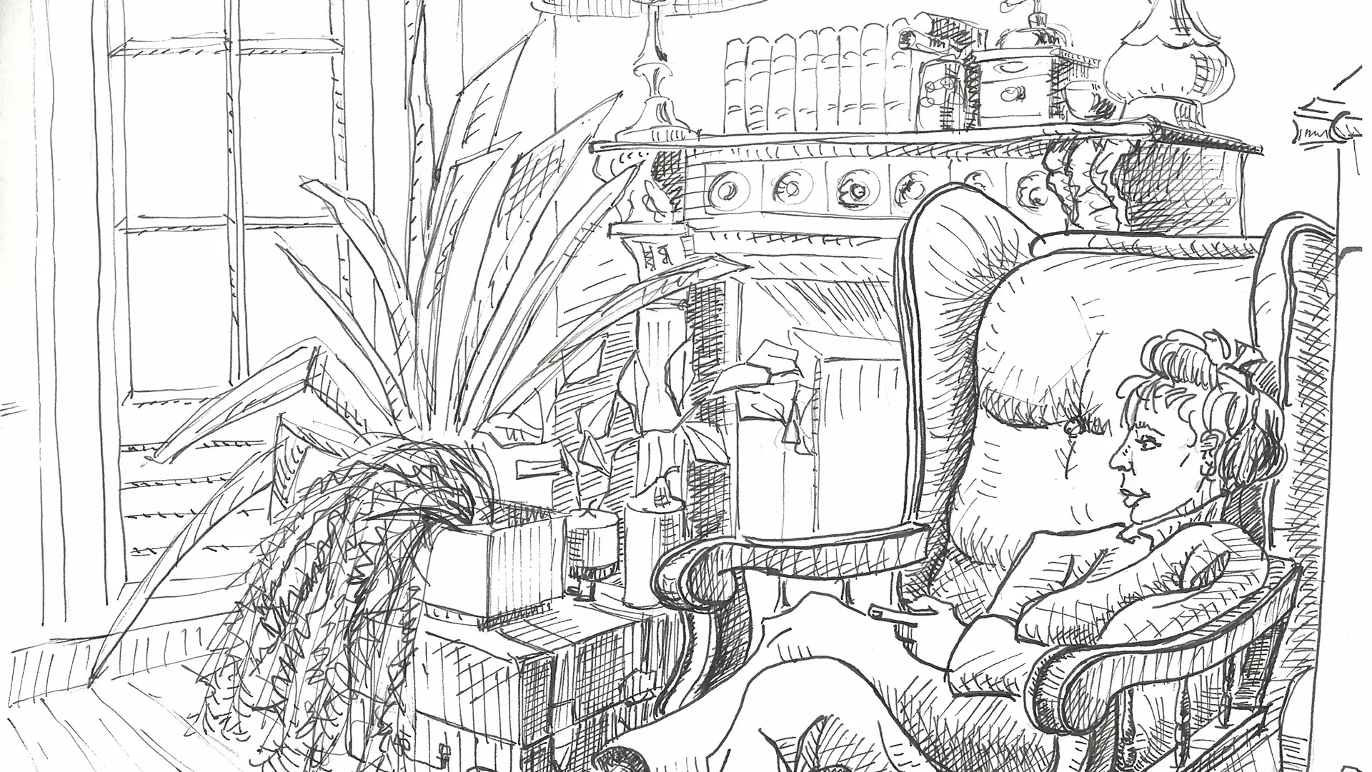 Dessins et croquis d'intérieur ou d'extérieur